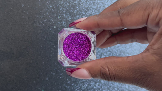 Ultraviolet โ Eco-Friendly Premium Purple Glitter
Part of our Biodegradable Glitter Collection, this vibrant purple sparkle adds a bold pop of colour to any look. Ultraviolet is perfect for all your creative looks, nail art, hair, and glitter slime.
Available in 5g jars only.