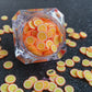 These Orange Fruit Slices are PERFECT for 3D nail or body art. They can also be used for a DIY craft project. The fruit slices are made of polymer clay and are approximately 3mm/0.12 inch in size. Comes in 5g jars only. Note: Orange Fruit Slices are not recommended for use in the immediate eye area. Tip: Apply some of our glitter to your nails to really GLAMOUREYES your look.