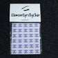 No need to go to the nail salon. Spice up your nails at home with these unique Chanel designer inspired nail decals. They can be used on natural or acrylic nails. You can also easily apply them on top of regular or gel/shellac nail polish. These handmade decals can also be used for body art or any DIY project. Each pack contains 30 decals and is available in 4 different colours.