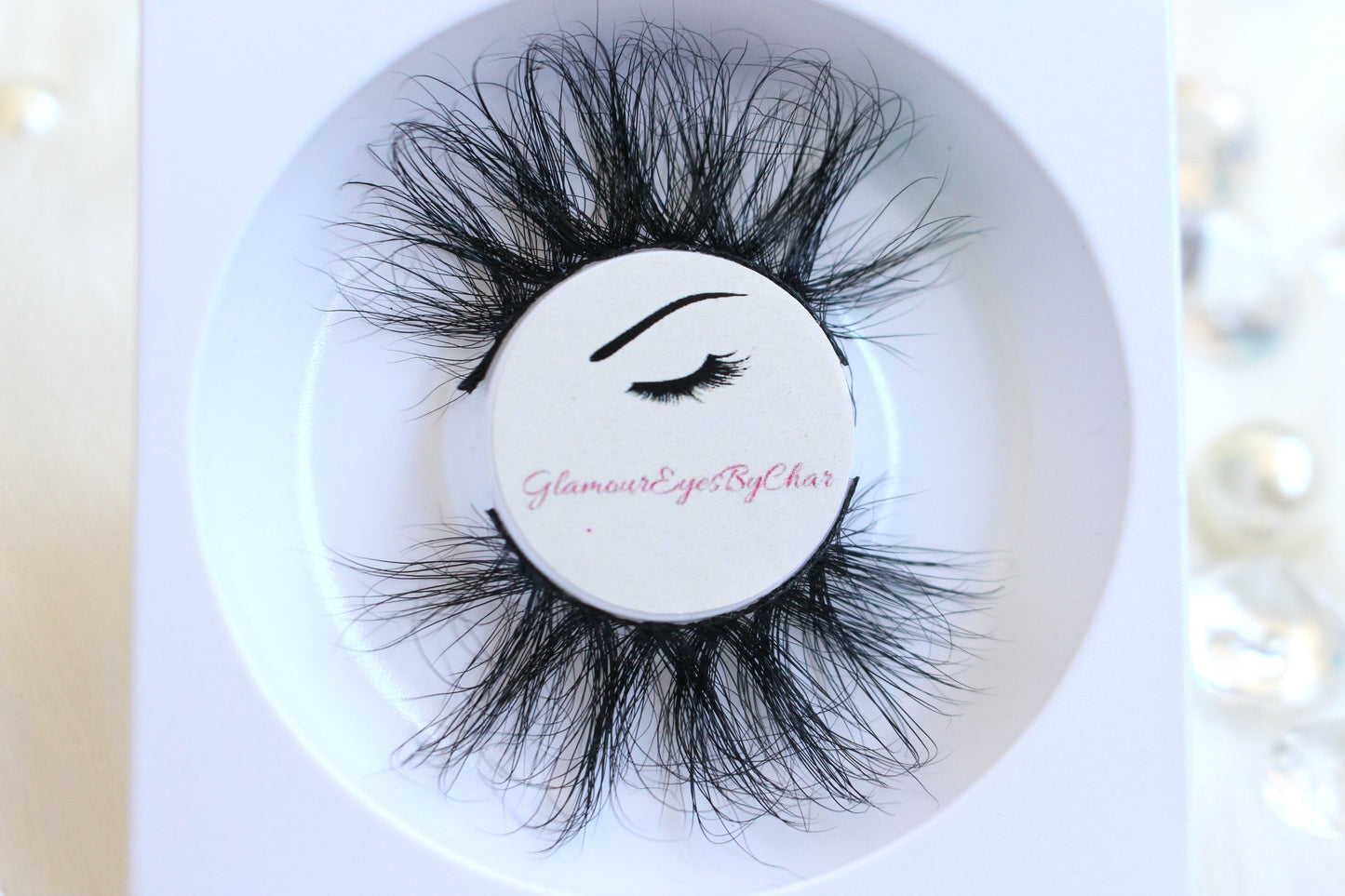 These 5D luxurious mink lashes are called Empress and are 25mm in length. They are dramatic, wispy, have a criss cross style, lightweight, and comfortable to wear on the lids. The thin lashband, makes the application process a breeze. Empress are suitable for dramatic eye looks and can be worn up to 25 times if handled with care. They will definitely make you feel like the goddess that you are but are not for timid lash wearers.