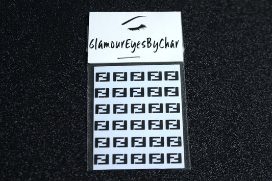Spice up your nails with these unique FF designer inspired nail decals. They can be used on natural or acrylic nails. You can also apply them on top of regular or gel/shellac nail polish. These handmade decals can also be used for body art or any DIY project. The pack contains 30 decals and is available in 4 different colours.   Size: W= 0.3 inches, H= 0.22 inches  Tip: Apply some of our glitter on your nails to really GLAMOUREYES your look.