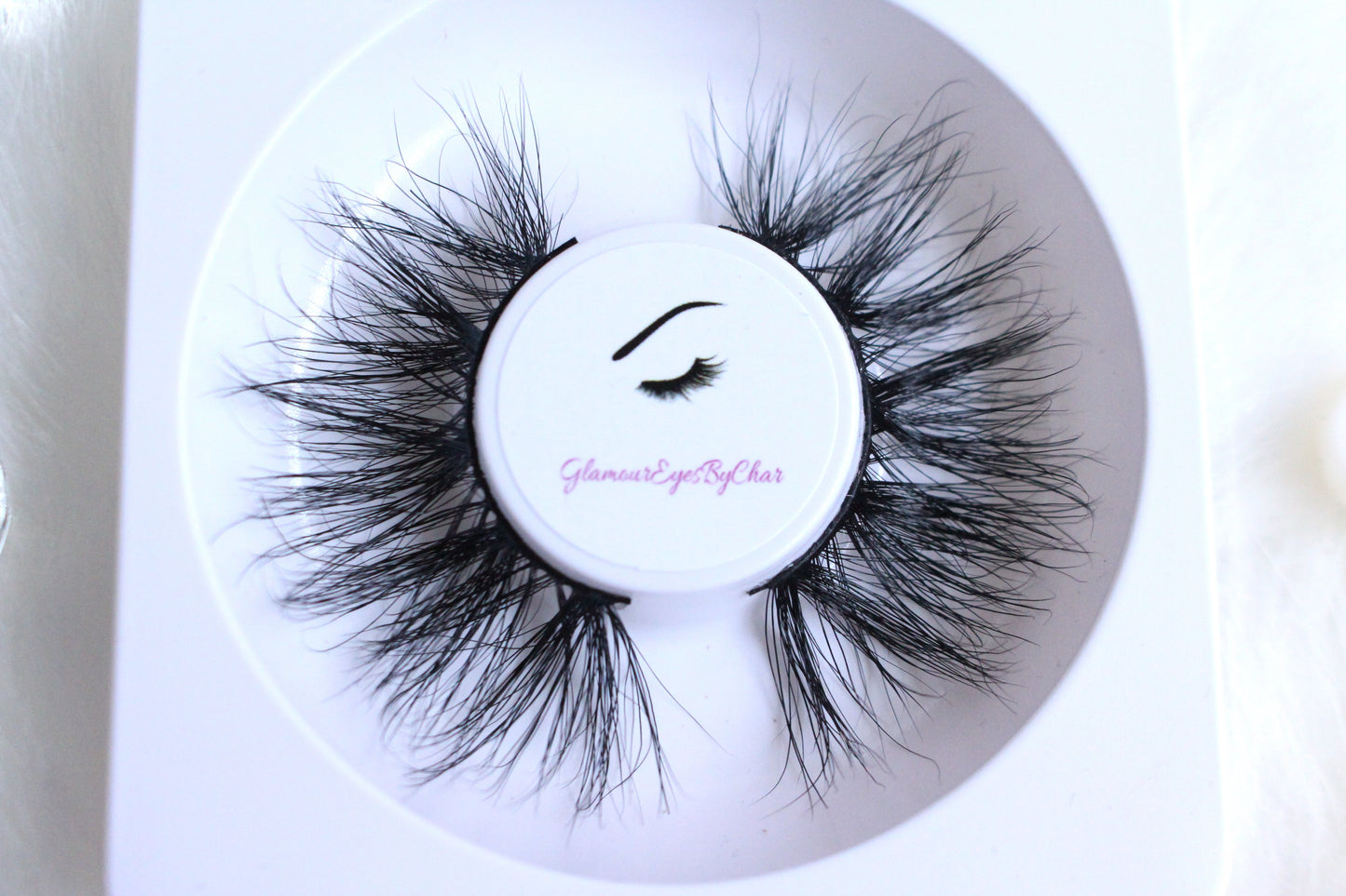 These 5D luxurious mink lashes are called Goddess and are 25mm in length. They are very dramatic, wispy, have a criss cross style, and comfortable to wear on the lids. The thin lashband, makes the application process a breeze. Goddess are suitable for dramatic eye looks and can be worn up to 25 times if handled with care.