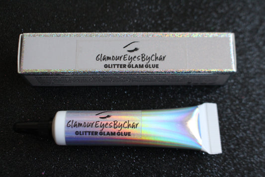Tired of creating gorgeous glitter looks, but within hours it’s all over your face? Well you’ve clicked one the right product. Our Glitter Glam Glue has been tried and tested and definitely works. It’s the PERFECT solution to ensure that your glitter stays on your lids and not on your face. This cruelty-free adhesive is clear and has no harsh smell. Use together with any of GlamourEyesByChar's dazzling glitters. Your glitter will stay all day with little to no fall out.