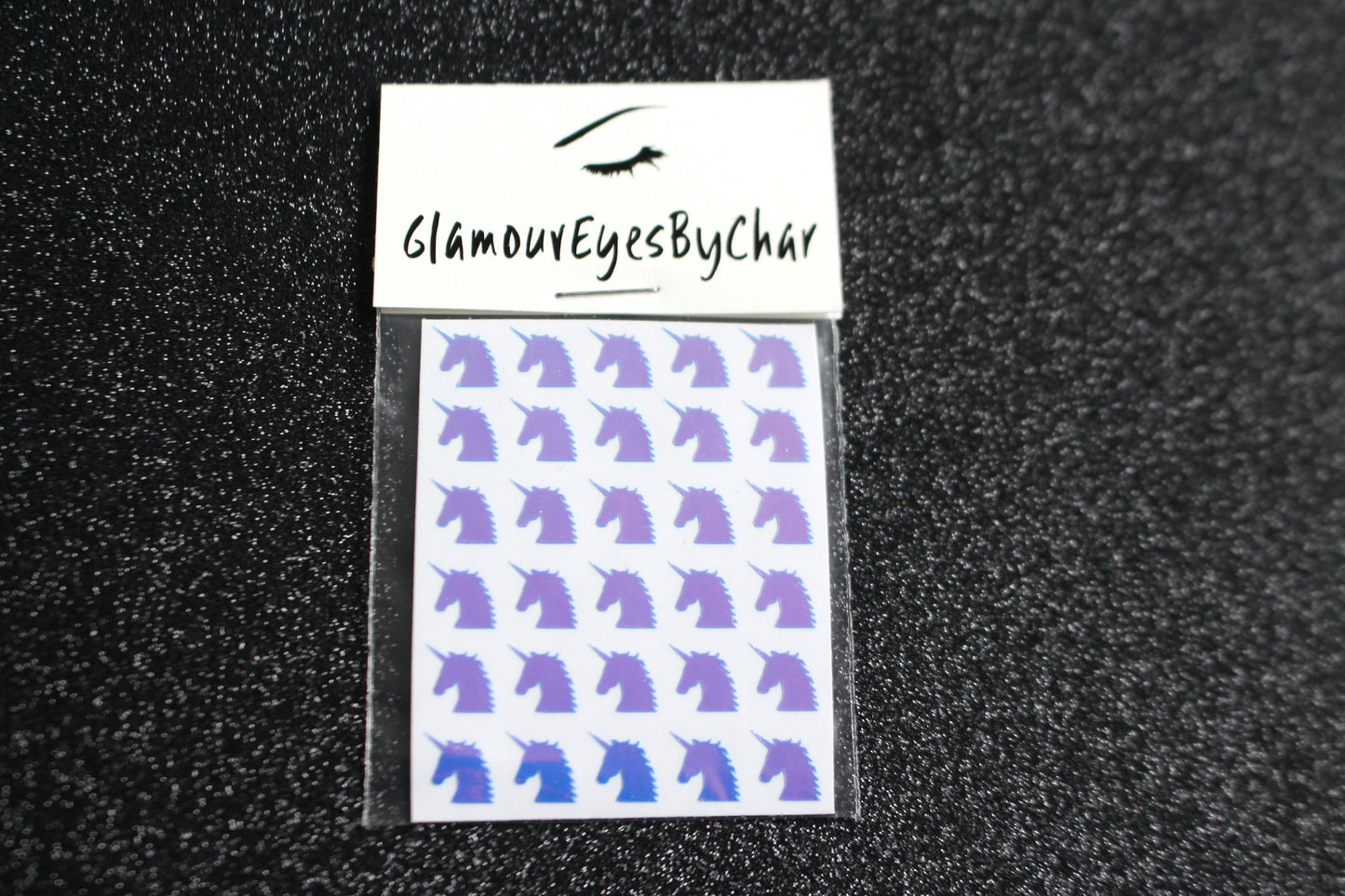 No need to go to the nail salon. Spice up your nails at home with these cute unicorn nail stickers. They can be used on natural or acrylic nails. You can also easily apply them on top of regular or gel/shellac nail polish. These handmade stickers can also be used for fun DIY projects. Each pack contains 30 stickers and is available in 5 different colours.