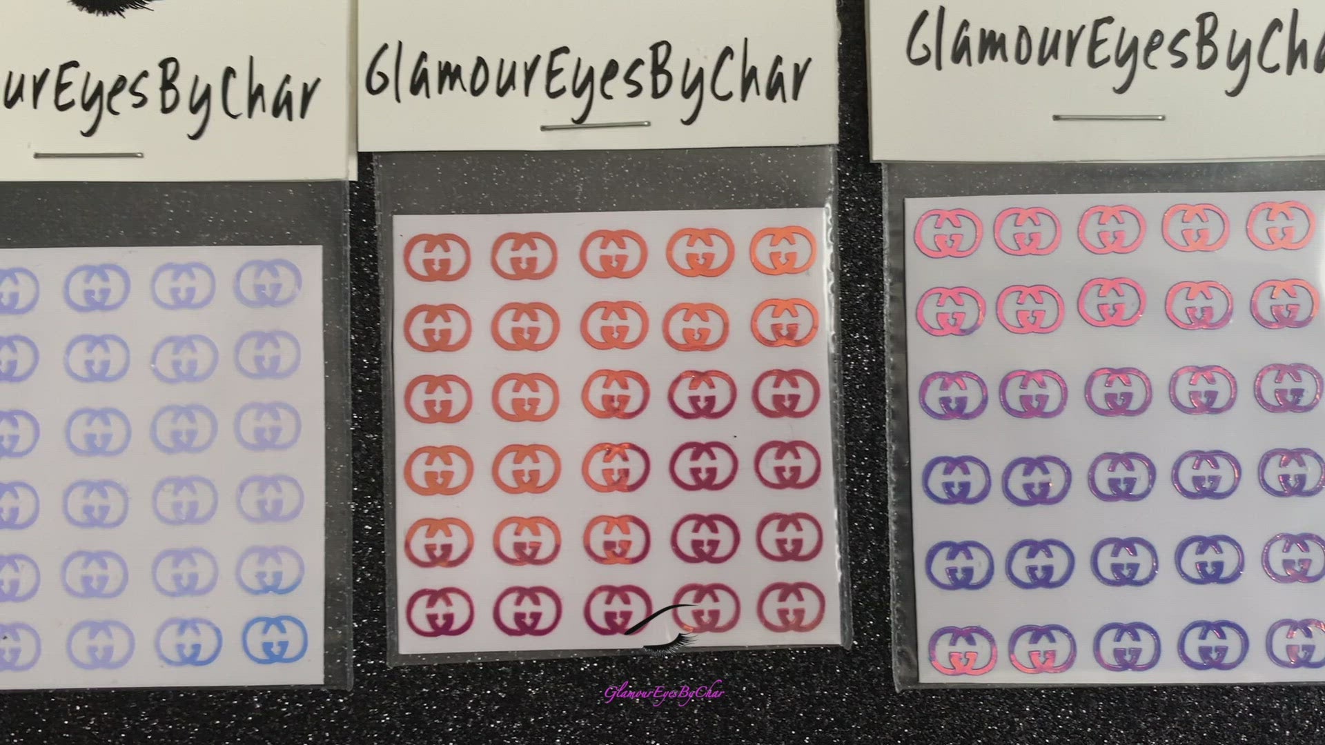 Gucci Inspired Nail Stickers – 30 Pieces (4 Colours)
No need to visit the nail salon—spice up your nails at home with these bold Gucci designer-inspired nail stickers. Perfect for natural or acrylic nails, you can apply them over regular polish, gel, or shellac. 
Handmade with care, these stickers are great for creating chic nail art or adding flair to fun DIY projects.