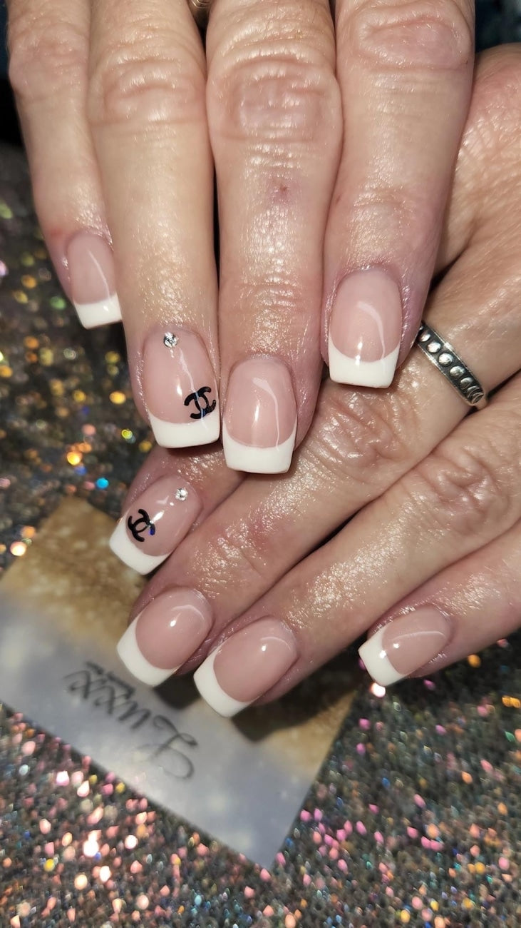 This glitter is called CC and is part of the shaped glitters collection. It consists of unique Chanel designer inspired holographic black CC letters. CC can be used for body and nail art or DIY projects. Available in 5g jars only.