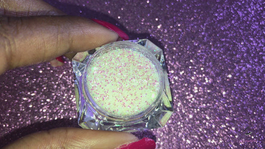 Bride to Be – Premium Iridescent White Glitter
Part of our Simple Glitter Collection, this soft iridescent white glitter adds a delicate shimmer to your look. Bride to Be can be used for all your creative looks, nail art, hair, and glitter slime.
Available in 5g jars only.