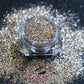 This glitter is called Exquisite and is part of the simple glitter collection. It consists of dark champagne and pale gold glitter with a metallic sparkle. Exquisite can be used for your face, body, hair and nails. Comes in 5g jars only. 