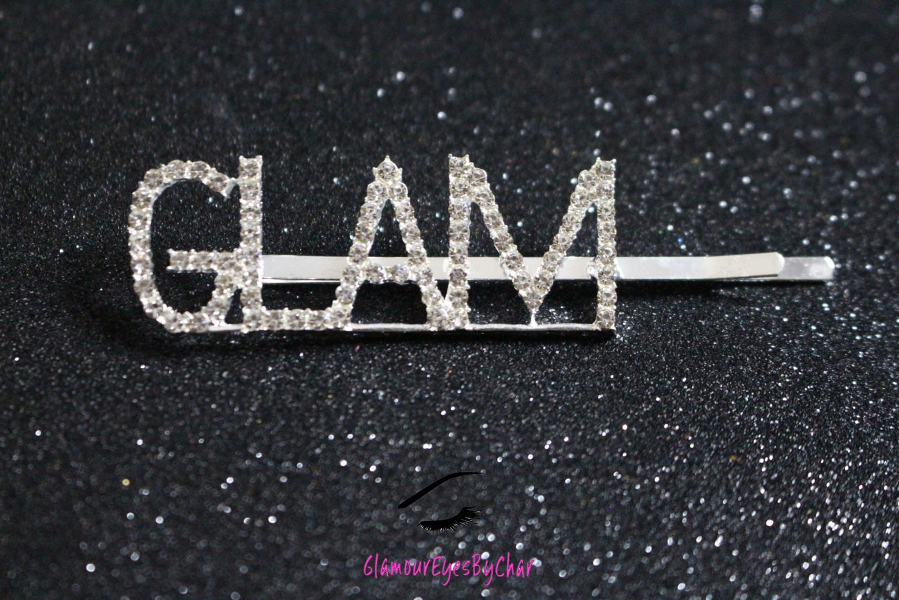 Omgeee!! These rhinestone hairpins are too cute!!! They'll catch everyone's eyes. They're perfect for a night out on the town. Add some glam to your hair. Tip: Apply some of our glitter to your lids to really GLAMOUREYES your look.
