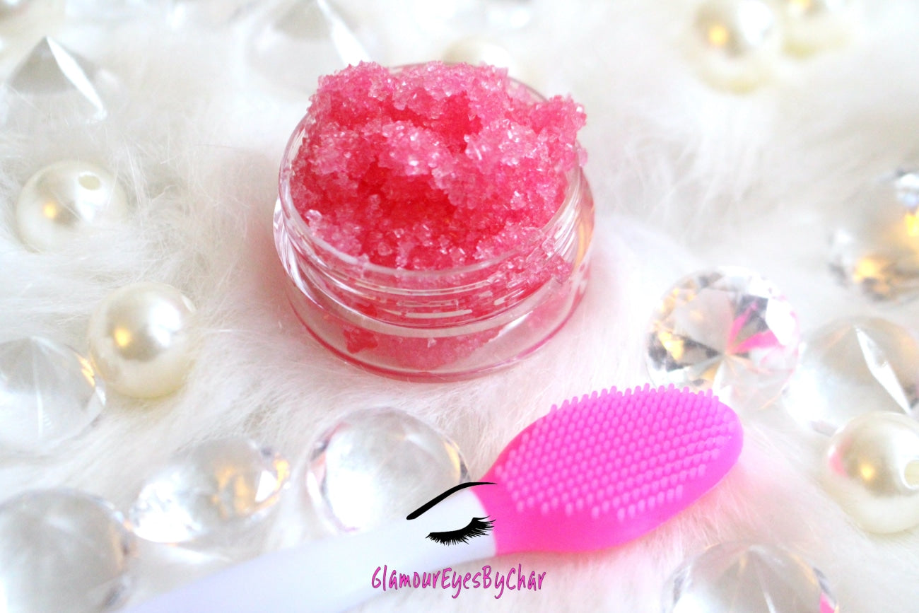 Tired of dry cracked lips? Exfoliating with our sugar lip scrub will have your kissers in tip top shape in no time. It's made with premium rich ingredients to remove dead skin and keep your lips soft, moisturized and luscious. Not to mention, it smells and tastes amazing, and comes with a FREE double-sided silicone exfoliating lip brush!