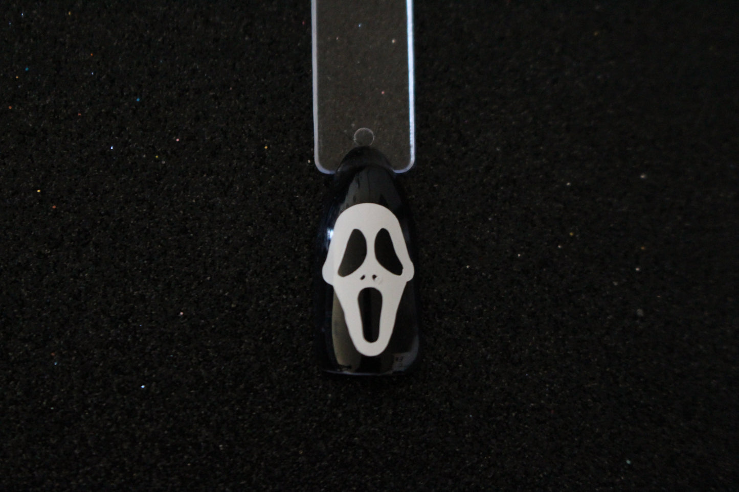 Ghostface Inspired Nail Stickers – 40 Pieces (2 Sheets)
Part of our Halloween Collection, the screams are getting louder this spooky season 🎃👻. Skip the salon and slash your nail game at home with these eerie Ghostface inspired nail stickers. Perfect for natural or acrylic nails, they’re easy to apply over regular polish, gel, or shellac. Handmade with care, these stickers bring serious horror vibes to your Halloween look — and are also fun for creepy crafts or DIY projects.

Each pack includes 40 sticker