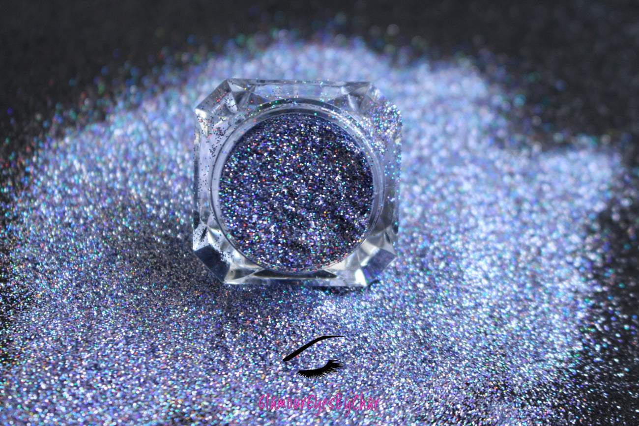 This premium glitter is part of the Simple Glitter Collection. It consists of holographic silver blue glitter. Frosted Fantasy can be used for your face, hair, body, nail art and glitter slime. Available in 5g jars only. 