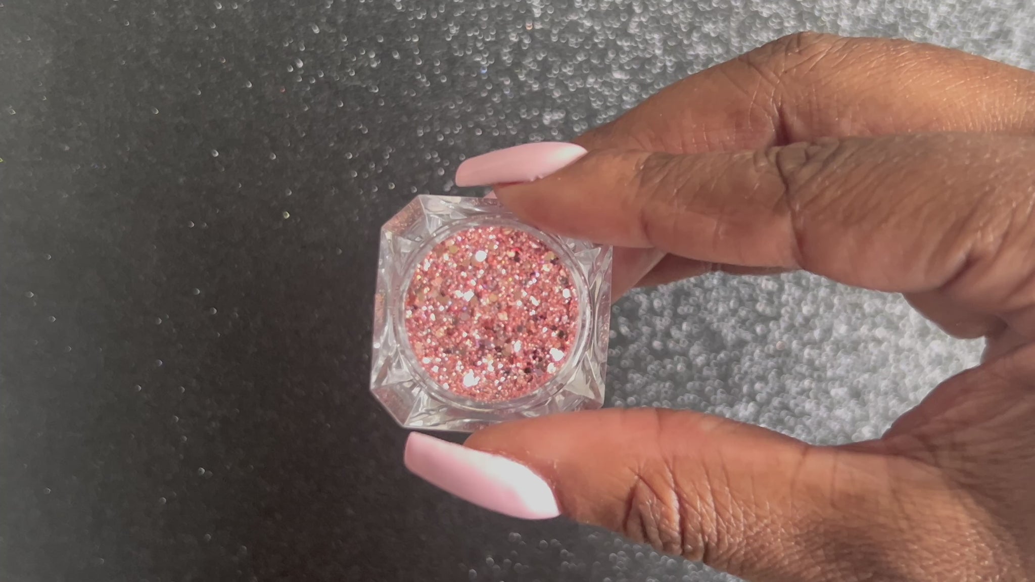 Rose Quartz – Premium Chunky Rose Pink Glitter Mix
Part of our Chunky Glitter Collection, this radiant rose pink glitter features a subtle silver holographic sparkle. Rose Quartz can be used for all your creative looks, nail art, hair, and glitter slime.
Available in 5g jars only.