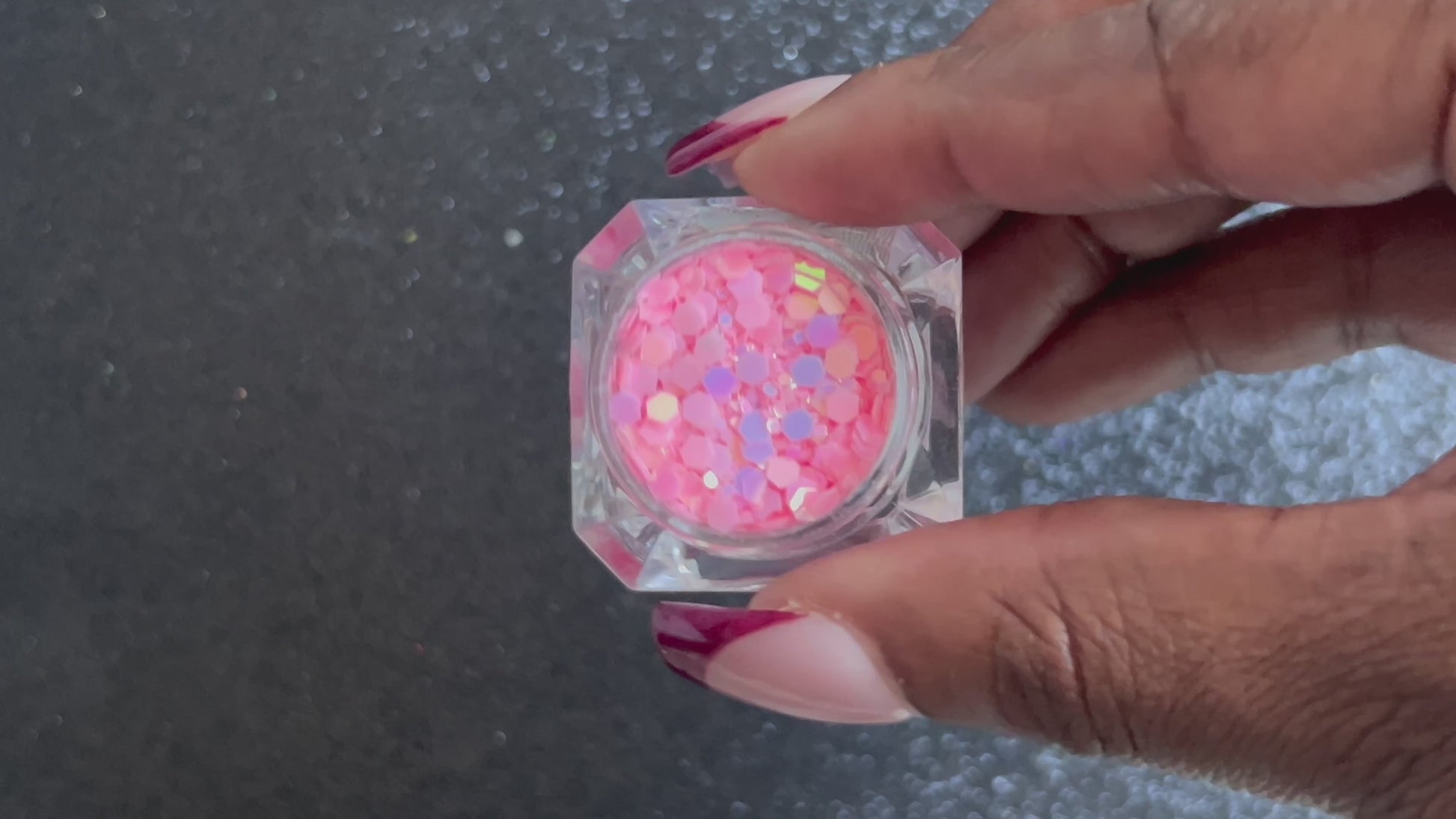 Prettiest Pink – Premium Iridescent Pink Glow in the Dark Glitter Mix
Part of our Glow In The Dark Glitter Collection, this magical super chunky glitter sparkles in the light and glows a soft pink in the dark. Prettiest Pink is perfect for nail art and glitter slime.
Not recommended for use on skin.
Available in 5g jars only.