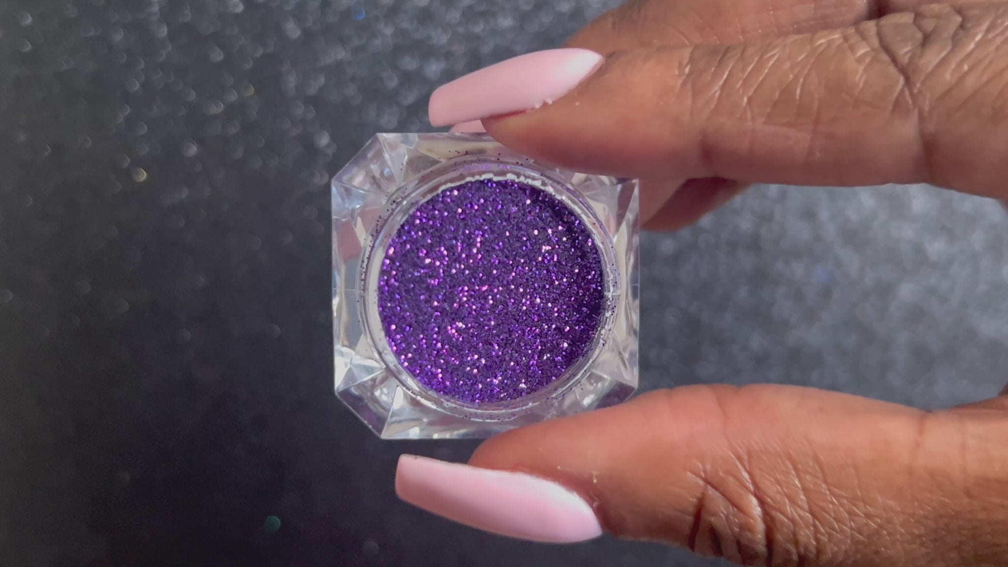            Purple Crush – Premium Royal Purple Metallic Glitter
Part of our Simple Glitter Collection, this bold royal purple metallic glitter adds rich colour and shine to any look. Purple Crush can be used for all your creative looks, nail art, hair, and glitter slime.
Available in 5g jars only.