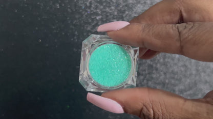 Tiffany – Premium Iridescent Bright Blue Glitter
Part of our Simple Glitter Collection, this premium glitter shines in a bright blue hue with an iridescent sparkle that reflects hints of green. Tiffany can be used for all your creative looks, nail art, hair, and glitter slime.
Available in 5g jars only.