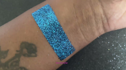 This glitter is part of the simple glitter collection. It consists of blue and teal glitter. Blue Lagoon can be used for your face, hair, body, nail art and glitter slime. Available in 5g jars only.