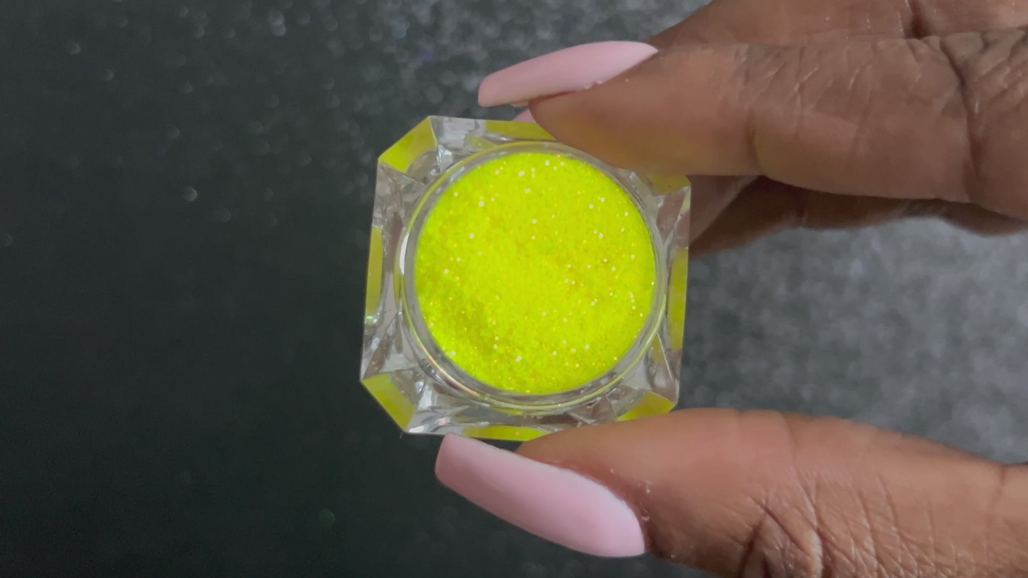 Caution – Premium Iridescent Neon Yellow Glitter
Part of our Simple Glitter Collection, this vibrant iridescent neon yellow glitter reflects a lively mix of orange, gold, and green sparkles. Caution can be used for all your creative looks, nail art, hair, and glitter slime.
Available in 5g jars only.