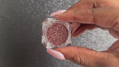 Melanin – Premium Chocolate Brown Metallic Glitter
Part of our Simple Glitter Collection, this deep chocolate brown glitter shines with a rich metallic sparkle. Melanin can be used for all your creative looks, nail art, hair, and glitter slime.
Available in 5g jars only.