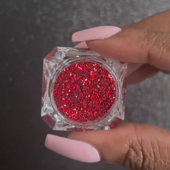 Candy Apple – Premium Candy Apple Red Glitter
Part of our Simple Glitter Collection, this bold candy apple red glitter delivers a vibrant, eye-catching sparkle. Candy Apple can be used&nbsp;for all your creative looks, nail art, hair, and glitter slime.
Available in 5g jars only.