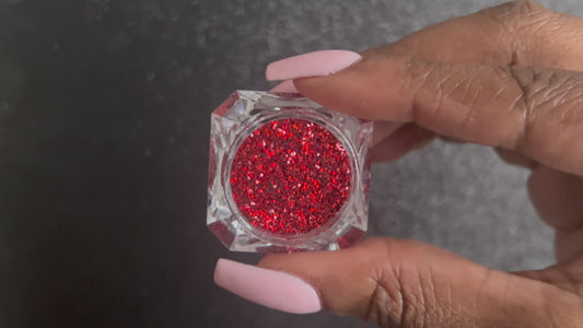 Candy Apple – Premium Candy Apple Red Glitter
Part of our Simple Glitter Collection, this bold candy apple red glitter delivers a vibrant, eye-catching sparkle. Candy Apple can be used&nbsp;for all your creative looks, nail art, hair, and glitter slime.
Available in 5g jars only.