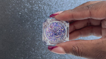 Spiked Amethyst – Premium Purple and Gold Glitter
Part of our Simple Glitter Collection, Spiked Amethyst blends rich purple glitter with a touch of radiant gold sparkle. Perfect for all your creative looks, nail art, hair, and glitter slime.
Available in 5g jars only.