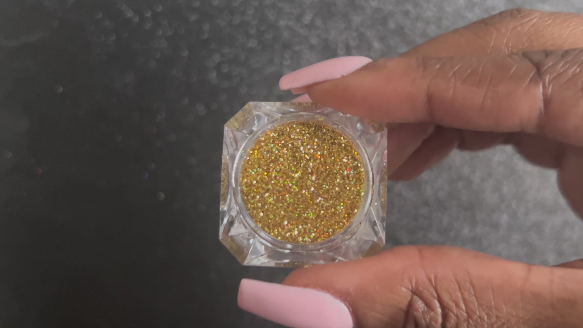 I Said Yes – Premium Holographic Gold Glitter
Part of our Simple Glitter Collection, this sparkling holographic gold glitter adds a radiant shine to your look. I Said Yes can be used for all your creative looks, nail art, hair, and glitter slime.
Available in 5g jars only.