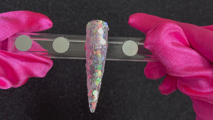 Illusion – Premium Silver Iridescent Glitter Mix
Part of our Super Chunky Glitter Collection, this dazzling silver iridescent glitter adds bold shimmer and shine to any look.
Illusion is perfect for all your creative looks, nail art, hair, and glitter slime.
Available in 5g jars only.