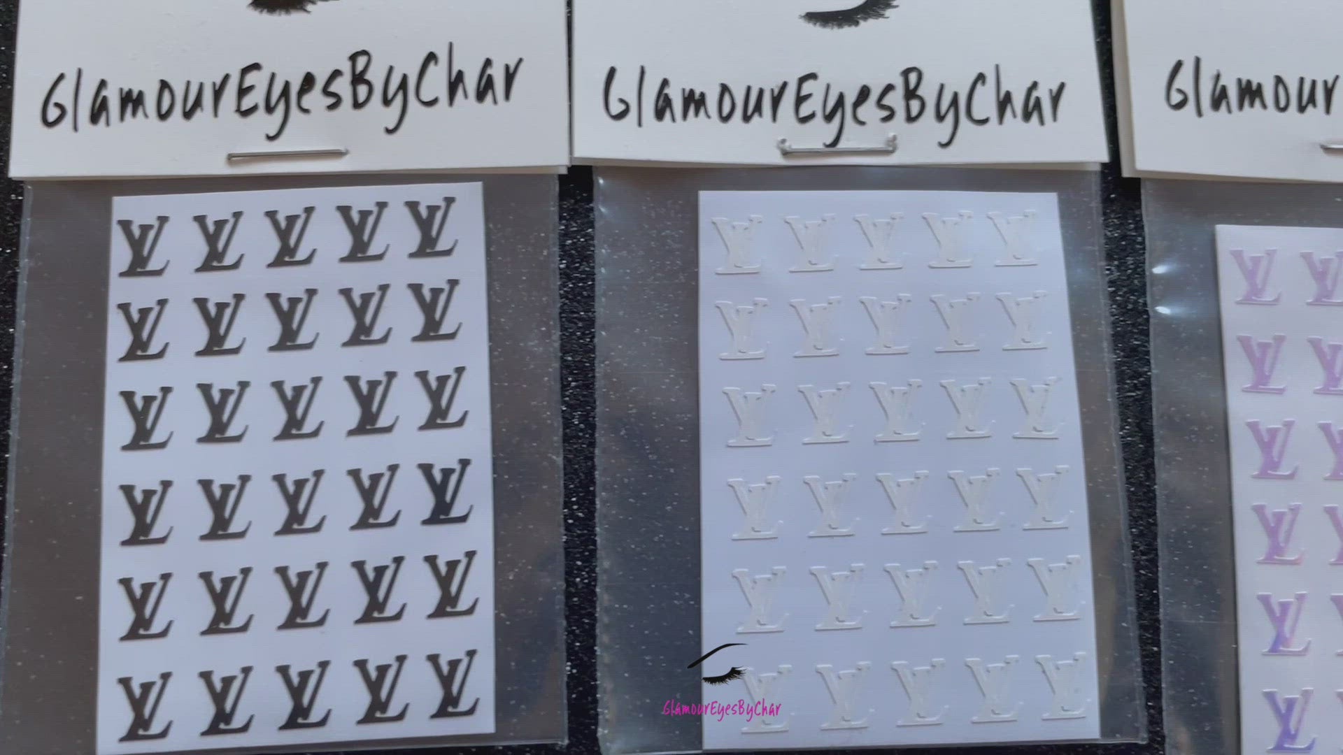 Glam Nail Decals - Mini & Classic LV Inspired Decals ( 4 x 4”)