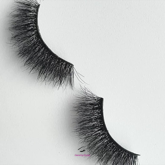 These 3D premium mink lashes are 18-20mm in length. They are soft, lightweight, and very comfortable to wear on the lids. The flexible cotton lash band, makes the application process a breeze. Pixie lashes are suitable for everyday use, with a soft natural look. They are perfect for a beginner lash wearer and for smaller eyes. You can wear this reusable style up to 25 times if handled with care. Lashes come with a cute bag, and a mascara wand so that you can take care of these beauties. 
