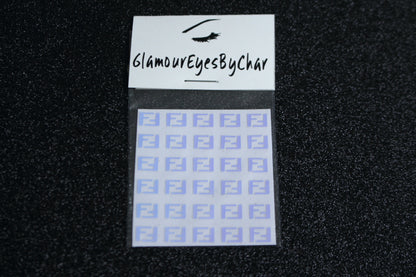 Spice up your nails with these unique FF designer inspired nail decals. They can be used on natural or acrylic nails. You can also apply them on top of regular or gel/shellac nail polish. These handmade decals can also be used for body art or any DIY project. The pack contains 30 decals and is available in 4 different colours.   Size: ﻿W= 0.3 inches, H= 0.22 inches  Tip: Apply some of our glitter on your nails to really GLAMOUREYES your look.