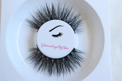 These 3D luxurious mink lashes are called Flutter and are 15-19mm in length. They are light and fluffy, and very comfortable to wear on the lids. The thin lashband, makes the application process a breeze.