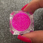 This glitter is called Bubble Yum and is part of the simple glitter collection. It consists of vibrant neon pink iridescent glitter that reflects a green sparkle. Bubble Yum can be used for your face, body, hair and nails. Comes in 5g jars only.