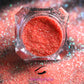 This glitter is called Sorbet and is part of the simple glitter collection. It consists of coral glitter with an iridescent sparkle. Sorbet can be used for your face, body, hair and nails. Comes in 5g jars only.