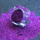 This eco-friendly glitter is part of the biodegradable glitter collection. It consists of purple glitter. Ultraviolet can be used for your face, hair, body, nail art, glitter slime and soap making. Available in 5g jars only.  Material: Raw material is 100% corn starch                  Scientific name Polylactic acid (PLA)  